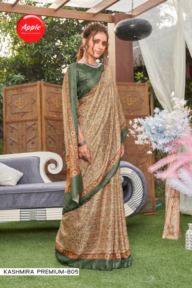 Apple Kashmira Premium 8 New Fancy Wear Latest Printed Silk Saree Collection